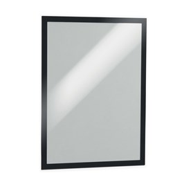 DURABLE DURAFRAME SIGN HOLDER A3 ADHESIVE BACK BLACK PACK OF 2