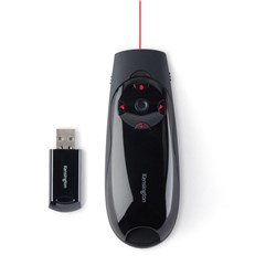 KENSINGTON EXPERT WIRELESS PRESENTER WITH RED LASER POINTER & CURSOR CONTROL BLACK