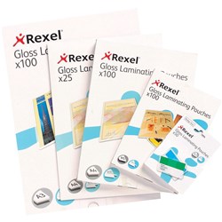 REXEL LAMINATING POUCHES A3 100 MICRON GLOSS PACK OF 100