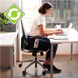 MARBIG ENVIRO PET CHAIR MAT FOR HARD FLOORS 116 X 152CM CLEAR