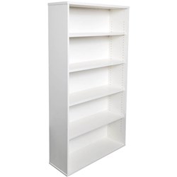 RAPIDLINE RAPID SPAN BOOKCASE 900W X 315D X 1800MMH 4 ADJUSTABLE SHELVES WHITE