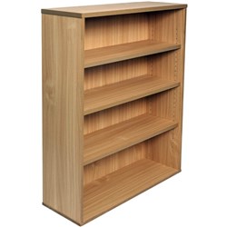 RAPIDLINE RAPID SPAN BOOKCASE 3 ADJUSTABLE SHELVES 900WX315DX1200MMH BEECH