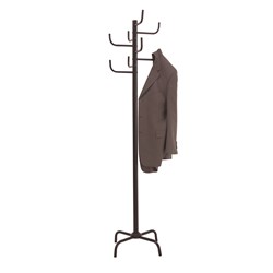 JASTEK COAT RACK 8 HOOK BLACK