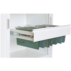 STEELCO FILE FRAME PULL OUT 900MMW WHITE SATIN