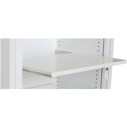STEELCO TAMBOUR DOOR CUPBOARD ACCESSORY CLIP UNDER SHELF WIRE RACK 900MMW WHITE