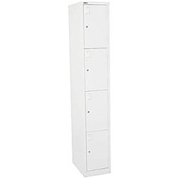 RAPIDLINE GO LOCKER 4 DOOR 380W X 455D X 1830MMH SILVER GREY