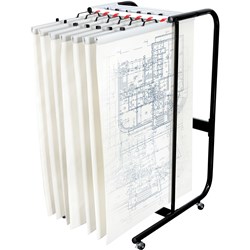 PLANHORSE MOBILE 2000 TROLLEY A0/B1 2000 SHEET CAPACITY BLACK