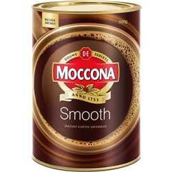 MOCCONA SMOOTH INSTANT COFFEE GRANULES 500GM CAN
