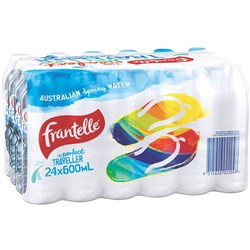 FRANTELLE SPRING WATER 600ML BOTTLE PACK OF 24