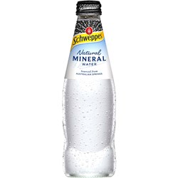 SCHWEPPES NATURAL MINERAL WATER 300ML GLASS BOTTLE PACK OF 24