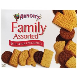 ARNOTT'S FAMILY ASSORTED BISCUITS 3KG BULK PACK