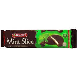ARNOTT'S CHOC MINT SLICE BISCUITS 200GM