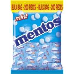 MENTOS LOLLIES MINT PILLOW PACK PORTION CONTROL 540G