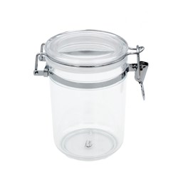 CONNOISSEUR ACRYLIC STORAGE CANISTER ROUND 0.8 LITRES