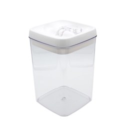 CONNOISSEUR FLIP-TITE CANISTER SQUARE 3.3 LITRES CLEAR