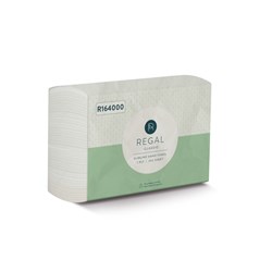 REGAL CLASSIC SLIMLINE HAND TOWEL 1 PLY 250 SHEETS CARTON OF 16