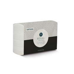 REGAL EXECUTIVE TAD SLIMLINE HAND TOWEL 200 SHEETS CARTON OF 16
