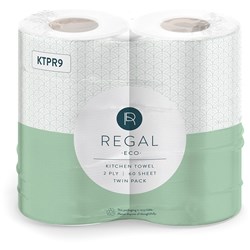 PREMIER PAPER TOWELS 2 PLY 60 SHEETS PACK OF 2