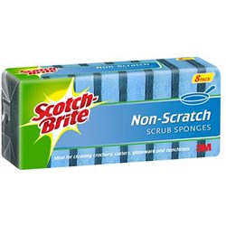 SCOTCH-BRITE NON SCRATCH SCRUB SPONGES PACK OF 8