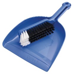 OATES DUSTPAN AND BRUSH SET BLUE
