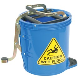 ITALPLAST HEAVY DUTY MOP BUCKET 16 LITRES BLUE