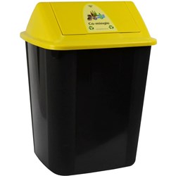 ITALPLAST WASTE SEPARATION BIN 32 LITRES CO-MINGLE YELLOW