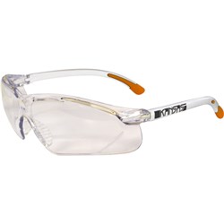 MAXISAFE KANSAS SAFETY GLASSES WITH ANTI FOG CLEAR LENS AND FRAME