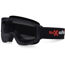 MAXISAFE MAXI GOGGLES WITH ANTI FOG BLACK BAND SHADE 5 LENS