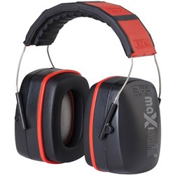 MAXISAFE HEADBAND EARMUFFS 32DB RED