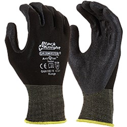 MAXISAFE BLACK KNIGHT GRIPMASTER GLOVES 3XL BLACK