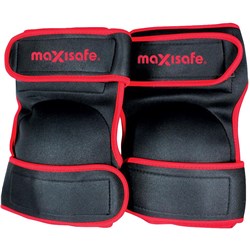 MAXISAFE COMFORT STYLE KNEE PADS BLACK AND RED