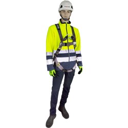 MAXISAFE FULL BODY ROOFERS HARNESS BLACK