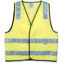 MAXISAFE HI-VIS DAY NIGHT SAFETY VEST EXTRA LARGE YELLOW