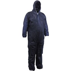MAXISAFE DISPOSABLE COVERALLS POLYPROPYLENE 2XL BLUE