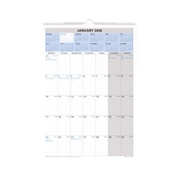 DEBDEN CALENDAR WALL PLANNER 305 X 432MM MONTH TO VIEW WIRO TOP