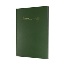 COLLINS FINANCIAL YEAR DIARY A5 WEEK TO VIEW GREEN
