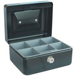 ESSELTE CLASSIC CASH BOX NO.6 152 X 118 X 80MM BLACK