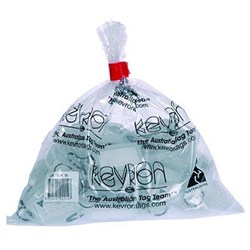 KEVRON ID5 KEY TAGS 56 X 30MM CLEAR BAG OF 50