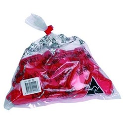 KEVRON ID5 KEY TAGS 56 X 30MM RED BAG OF 50