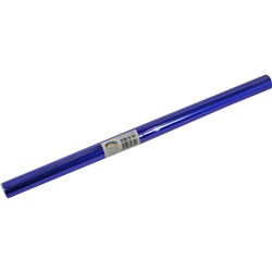 RAINBOW DECORATIVE FOIL ROLL 500MM X 2M 85GSM SINGLE SIDED BLUE