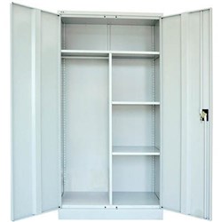 RAPIDLINE GO WARDROBE 910W X 450D X 1830MMH SILVER GREY