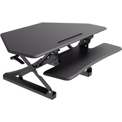 SYLEX ARISE CORNER DESKALATOR SIT-STAND RISER 1050W X 588D X 120-420MMH BLACK