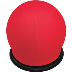 SYLEX SWIZZLE BREAKOUT OTTOMAN BALL SHAPE ACTIVE SEATING RED WITH BLACK BASE