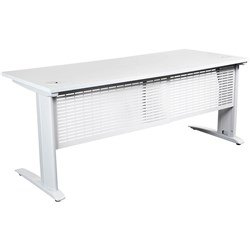 SUMMIT STRAIGHT DESK 1500W X 750D X 725MMH WHITE / WHITE