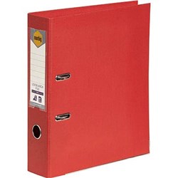 MARBIG LINEN PE LEVER ARCH BINDER A4 75MM DEEP RED