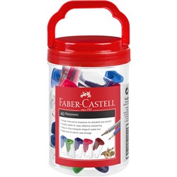 FABER-CASTELL SHARPENER SINGLE HOLE JAR OF 40