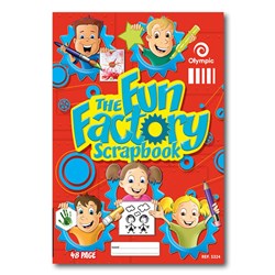 OLYMPIC S324 FUN FACTORY SCRAPBOOK 335 X 240MM 48 PAGE