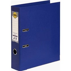MARBIG LINEN PE LEVER ARCH BINDER A4 75MM BLUE