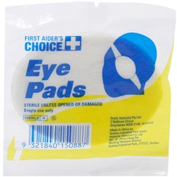 FIRST AIDER'S CHOICE SINGLE EYE PAD WHITE