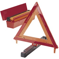 BRADY VEHICLE EMERGENCY BREAK DOWN WARNING TRIANGLE KIT 42CM ORANGE AND RED